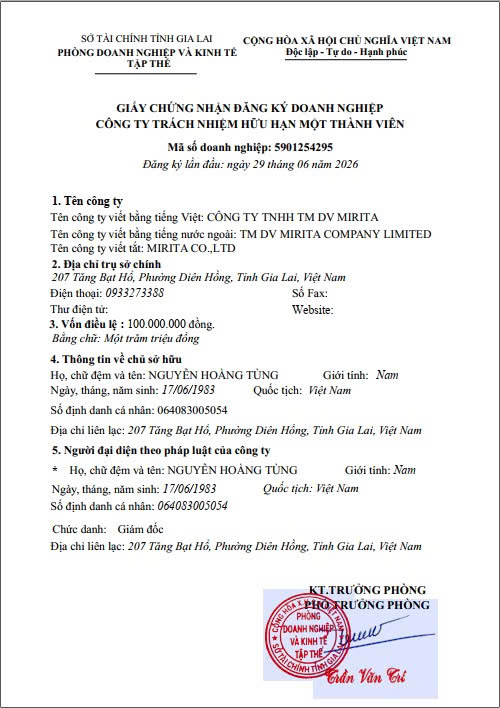 Giấy phép kinh doanh