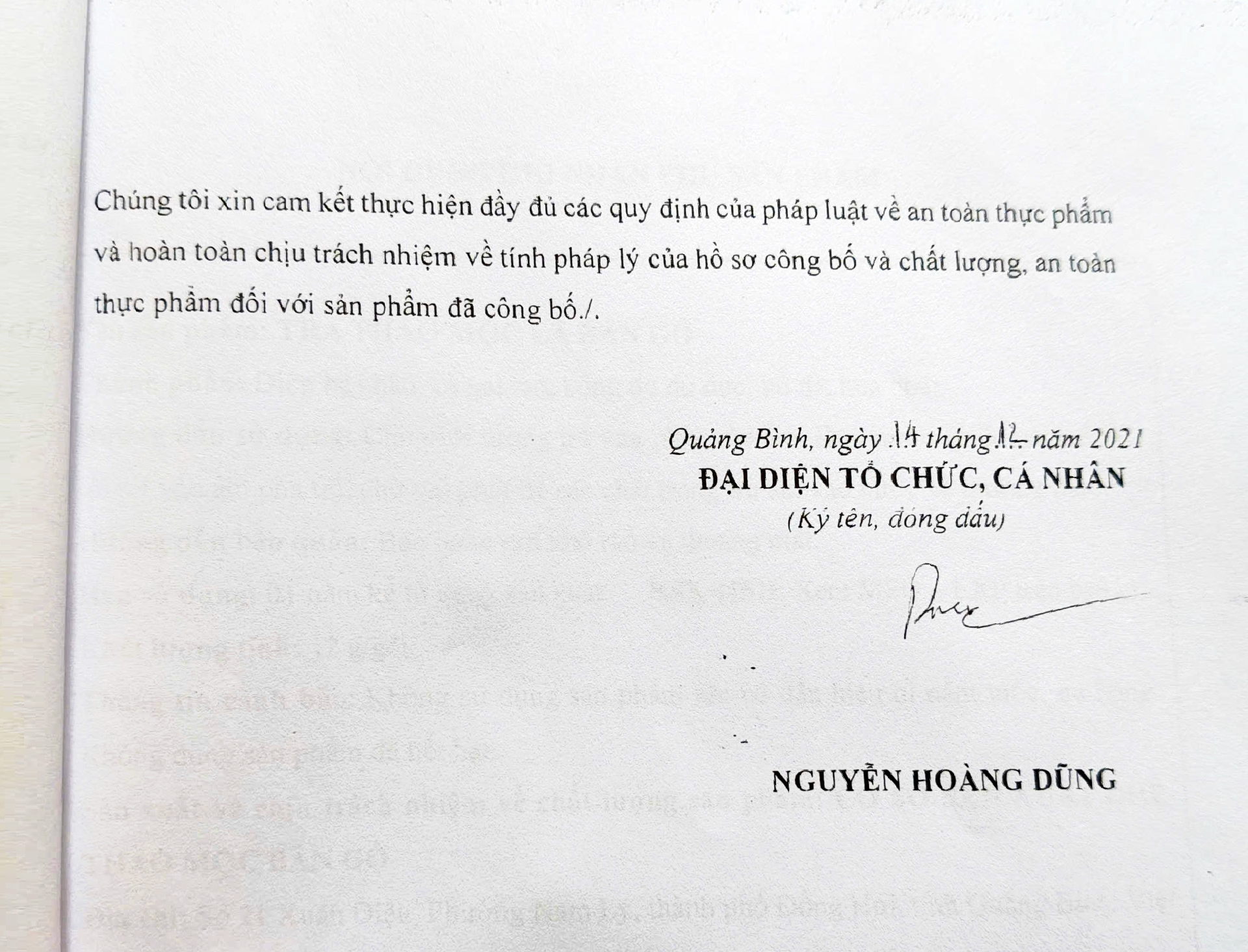 Giấy phép sản phẩm 6
